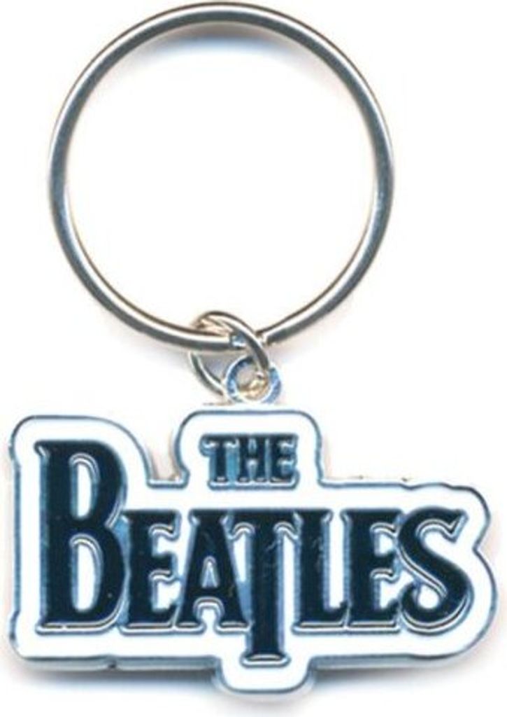 The Beatles Drop T Logo Black Schlüsselanhänger