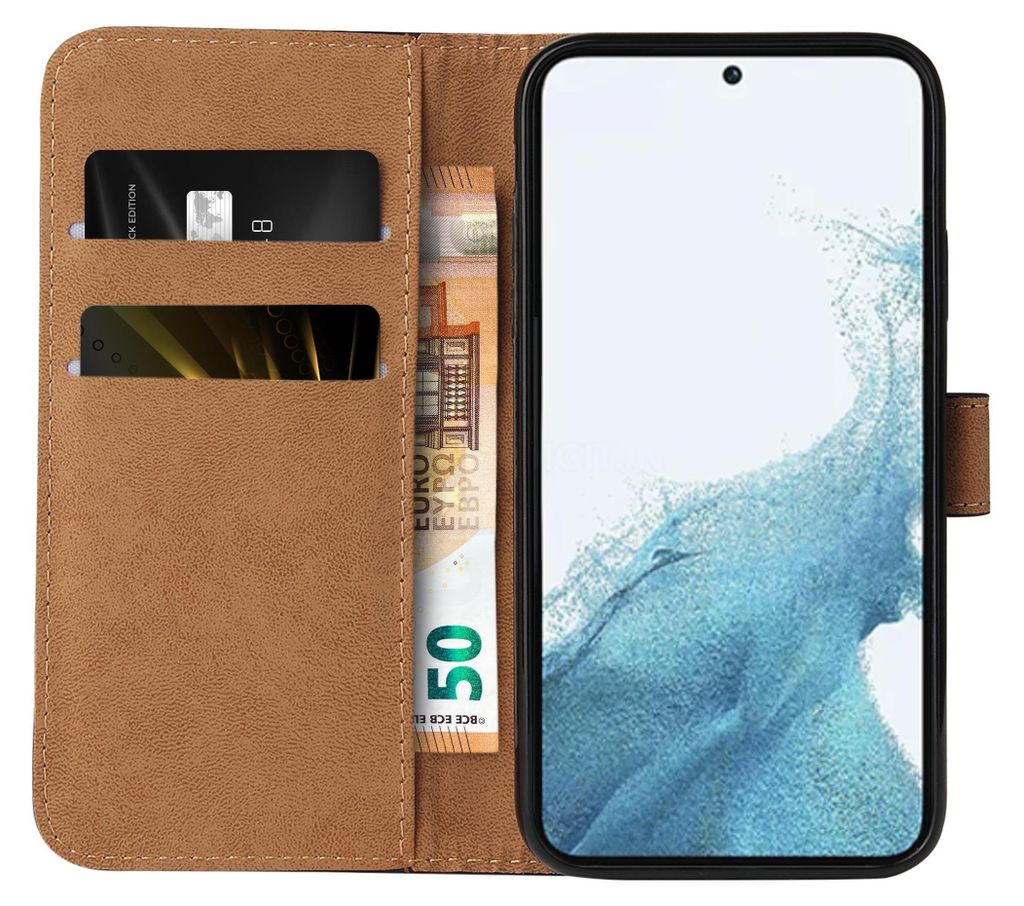 RankOne Flip-Lederhülle Für Xiaomi MI 10 Pro 5G (6,67 Zoll) – Brieftaschen-Etui Mit Kartenfächern & Standfunktion, Schwarz