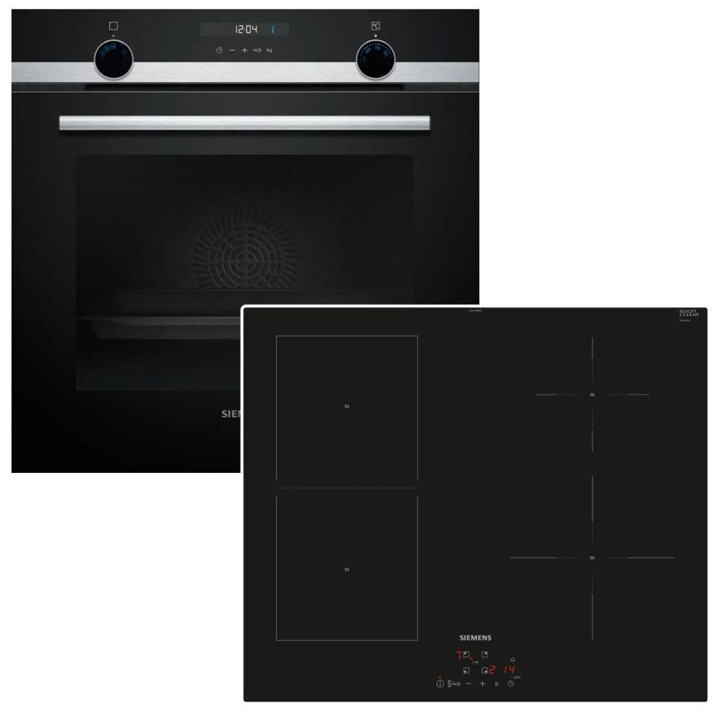 Herdset Siemens Backofen Hydrolyse EcoClean mit Produktbild 