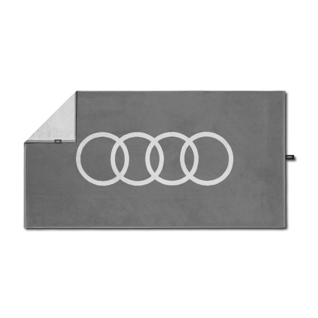 Original Audi Badehandtuch, hellgrau, 80x150cm Handtuch Produktbild 