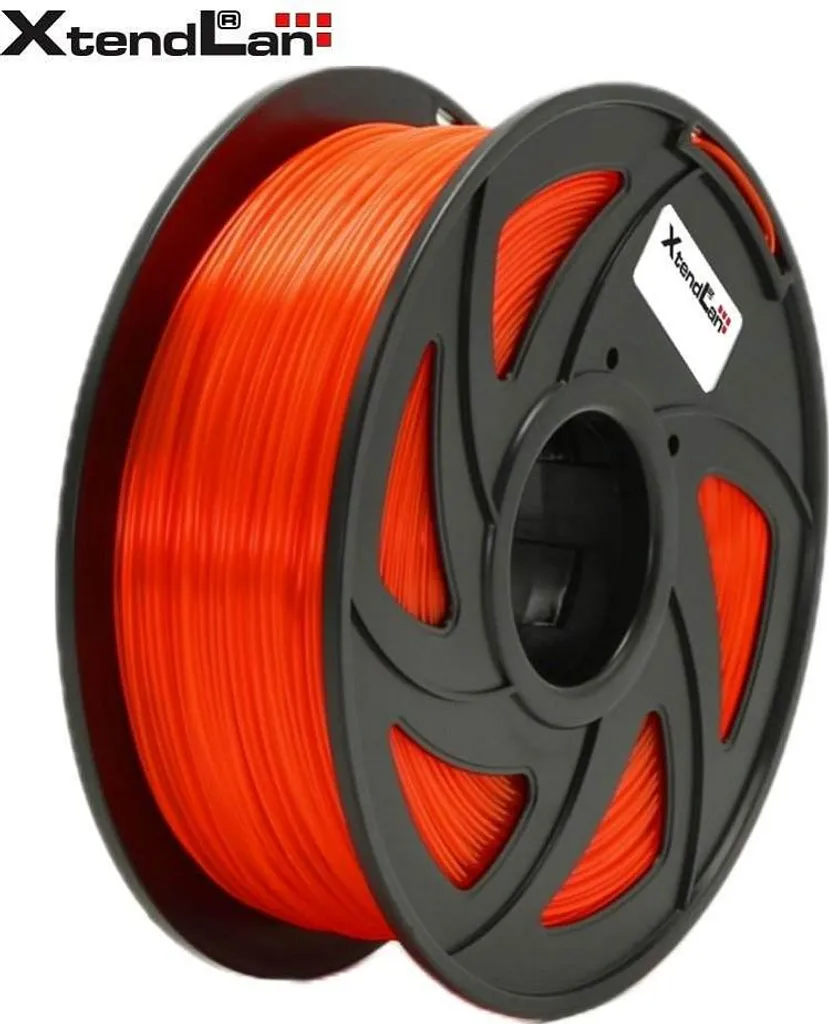 XtendLAN PETG 1,75mm Arancione Trasparente 1kg - Filamento 3D Alta Qualità