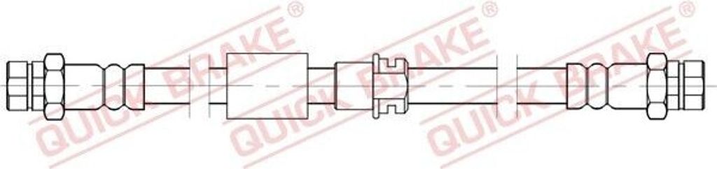 QUICK BRAKE 22.931 Bremsschlauch für AUDI TT Coupe (8J3) TT Roadster (8J9)
