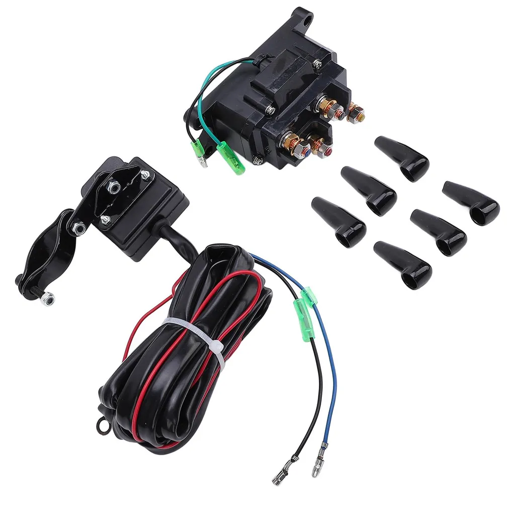 Solénoïde treuil 12V 250A étanche - Kit avec commande pouce pour UTV