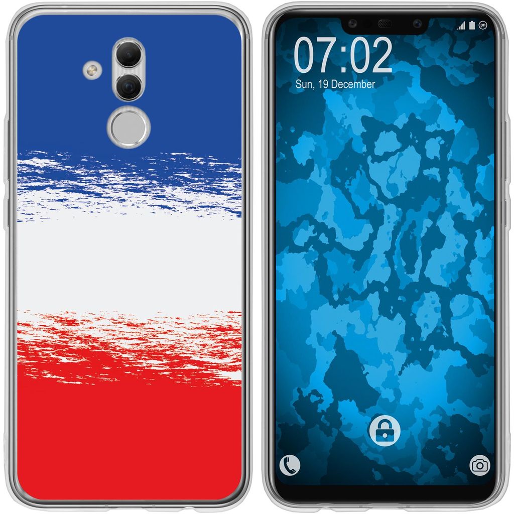 PhoneNatic Case kompatibel mit Huawei Mate 20 Lite Silikon-Hülle WM France M5