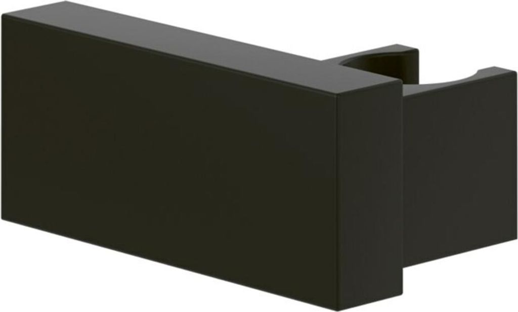 V&B Handbrausehalter Universal Showers eckig, Wandmontage, matt black