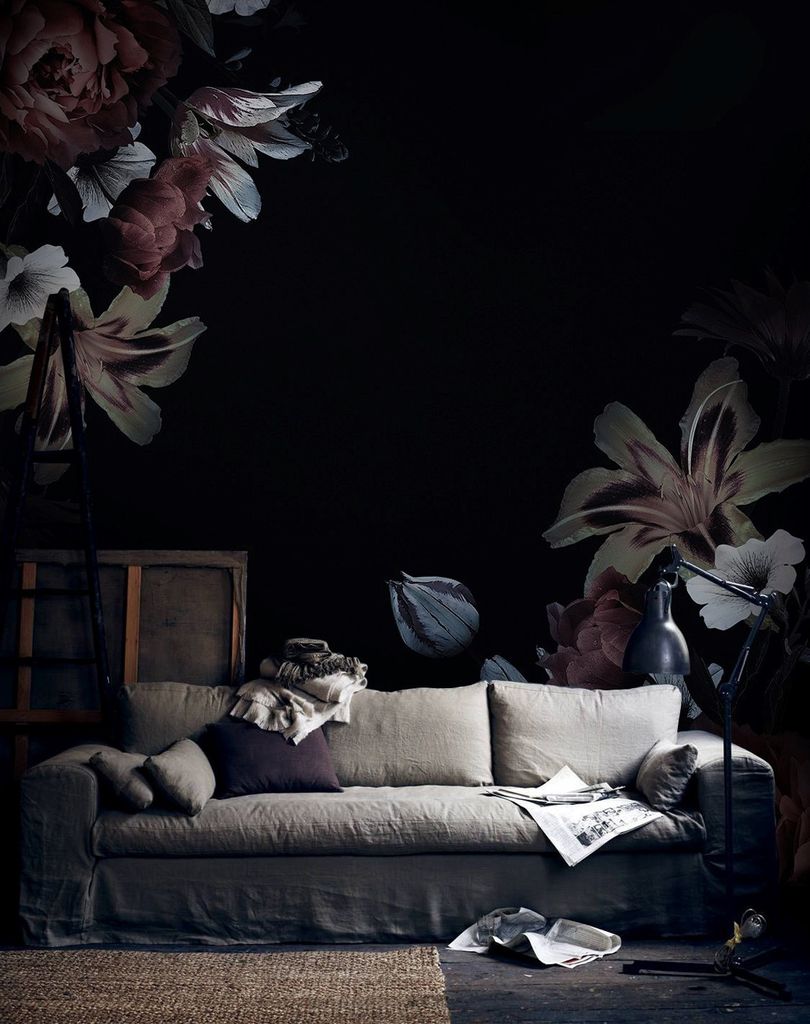 Coloray Fototapete 104x70 cm An Einer Wand Latex Latextapete - Vintage Iriss Blumen