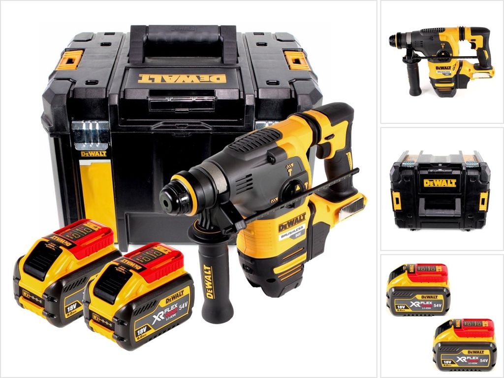 Kombihammer DeWALT DCH333X2 FlexVolt (2 x 54V/18V 9,0 Ah + Produktbild 