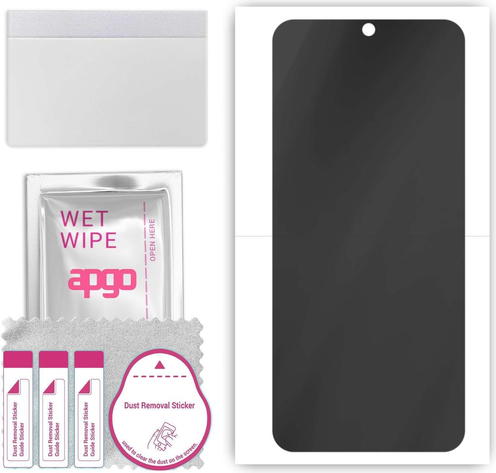 apgo Hydrogel Blickschutzfolie, Matt, kompatibel mit Infinix Note 12 5G, Privacy Displayschutzfolie, Schutzfolie mit Positionierhilfe, Anti-Spy, kr...
