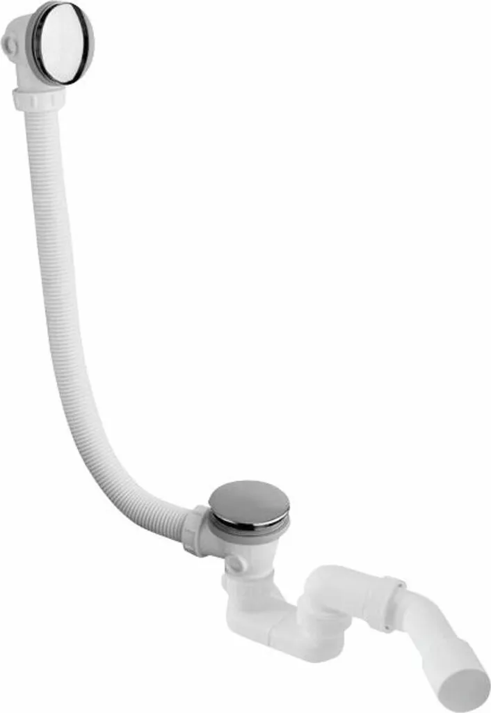 Set Scarico Vasca Click-Clack L-900mm DN40/50 ABS Cromo Professionale