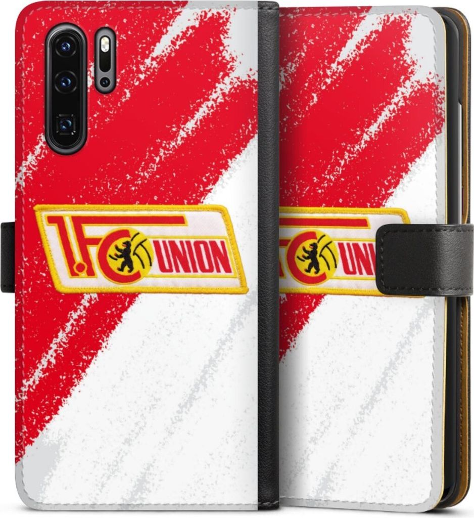 DeinDesign Klapphülle für Huawei P30 Pro New Edition Handytasche Lederhülle Tasche 1. FC Union Berlin Logo Offizielles Lizenzprodukt