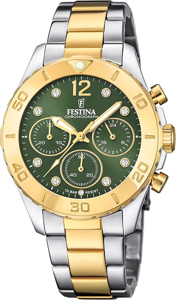 Festina F20604/2 Montre Bracelet Quartz pour Femmes Style Boyfriend Chic
