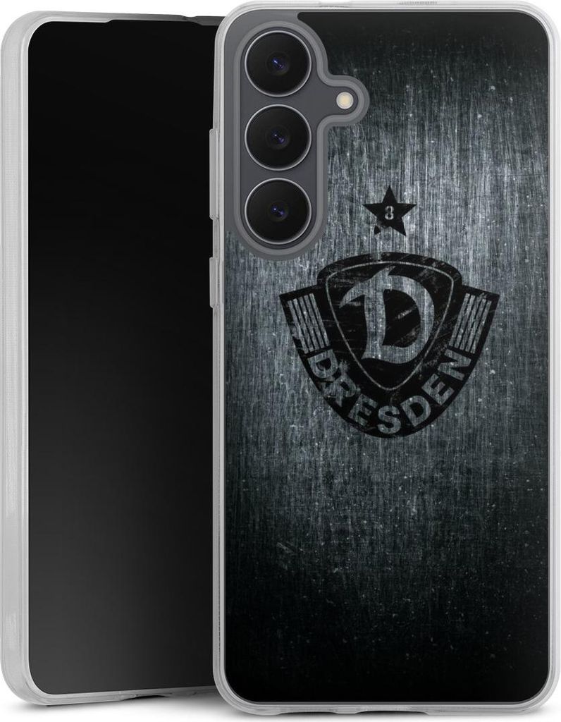 DeinDesign Handyhülle für Samsung Galaxy S25 FE Silikon Hülle Case Smartphone Schutzhülle Offizielles Lizenzprodukt SG Dynamo Dresden Vintage