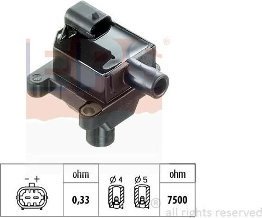 Bobine d'allumage haute tension OE 46469863 compatible Alfa Romeo GTV