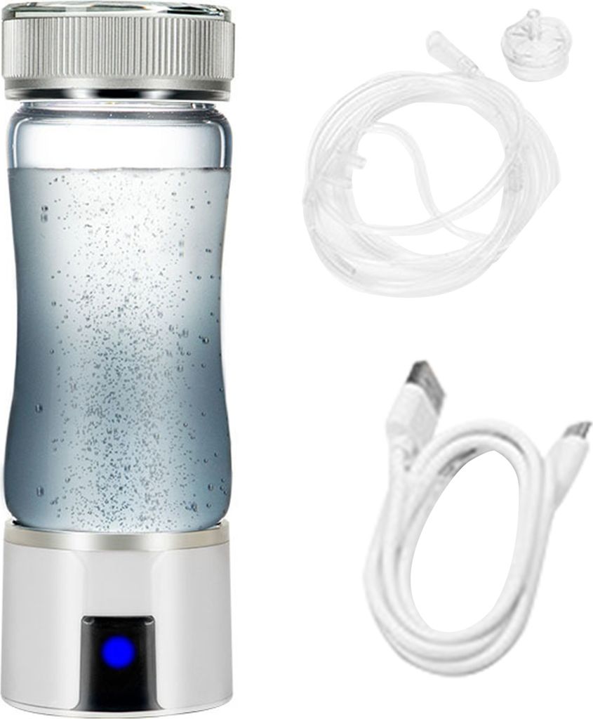 300 ml wasserstoffreiche Wasserflasche, tragbarer Wasserstoff-Wassergenerator aus Glas, gesunder Trinkbecher aus Glas, Geburtstagsgeschenk