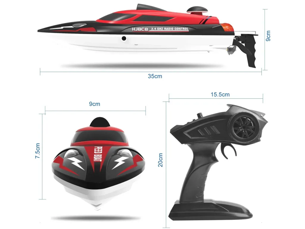 Bateau Télécommandé Rapide pour Enfant TechKidz SpeedBoat 2.4Ghz Pro