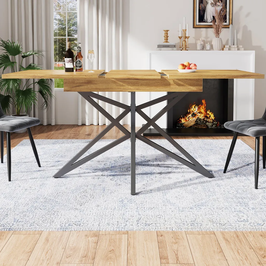 Table à Manger Gain de Place 120-160cm : La Solution pour Petits Espaces