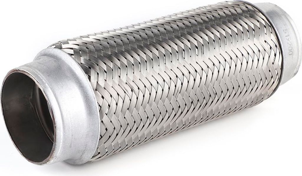 Edelstahl-Auspuffrohr, flexibles Rohr, Flexi-Gelenk-Reparaturrohr, Autozubehör, 51 x 200 mm