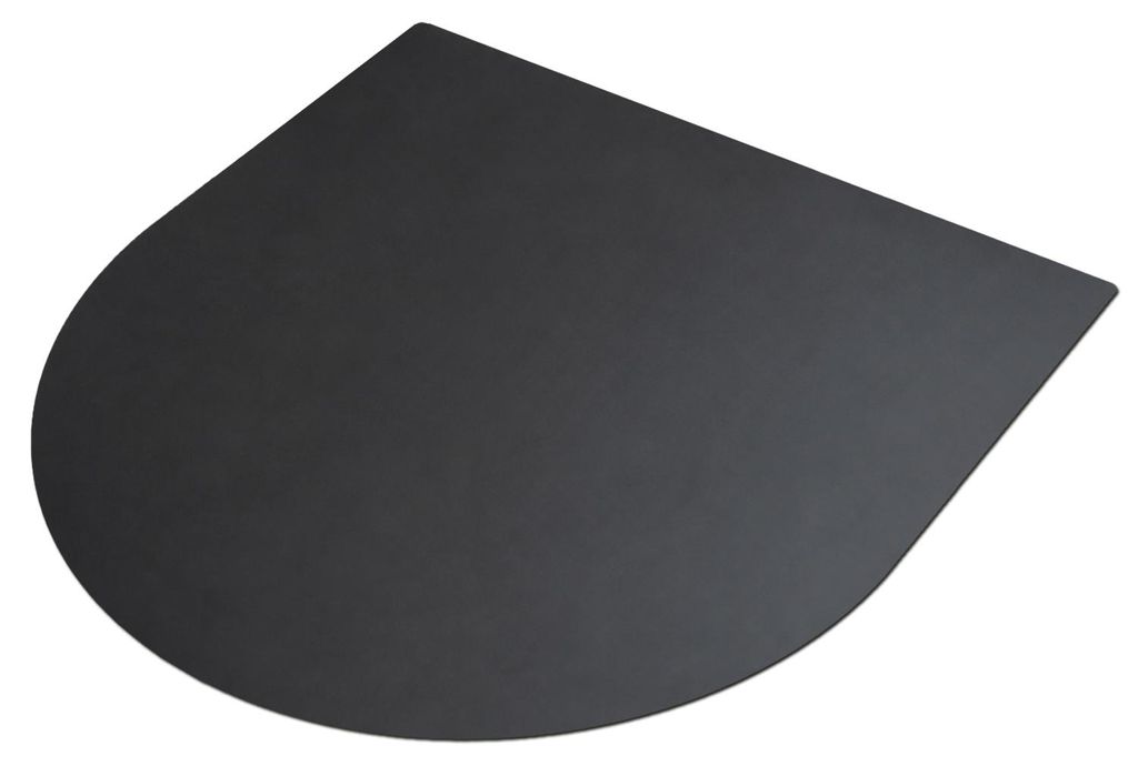 Grillzubehör - Feuerfeste Bodenschutzplatte - Metall - Schwarz - Grill-Unterlage - Hitzeschutzplatte - Outdoor - Terrasse - 80x70 cm
