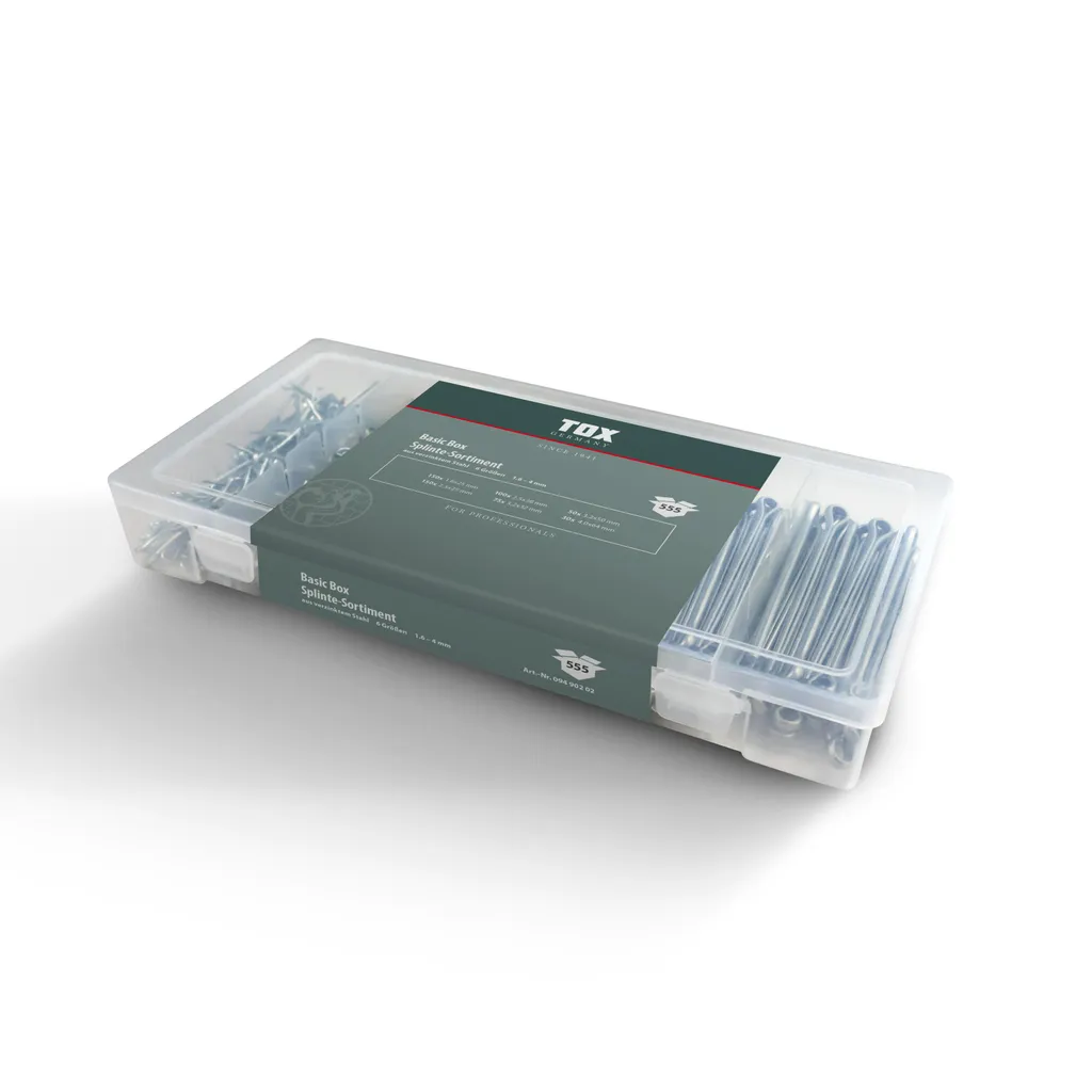 Assortimento 555 Copiglie TOX per Trattori e Macchine Agricole