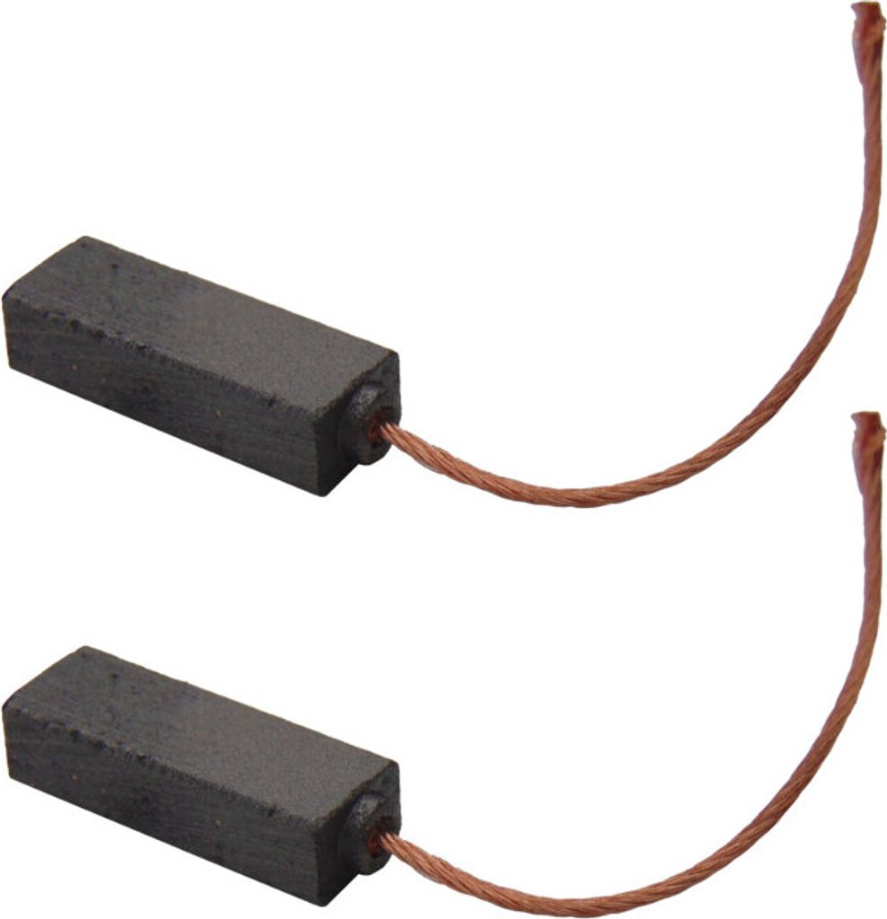 2x Trade-Shop Motorkohlen Kohlebürsten Schleifkohlen Kohlestifte 5x7x20mm Kabellänge 40mm für viele KFZ PKW Motoren Antriebe Elektrowerkzeuge 12...