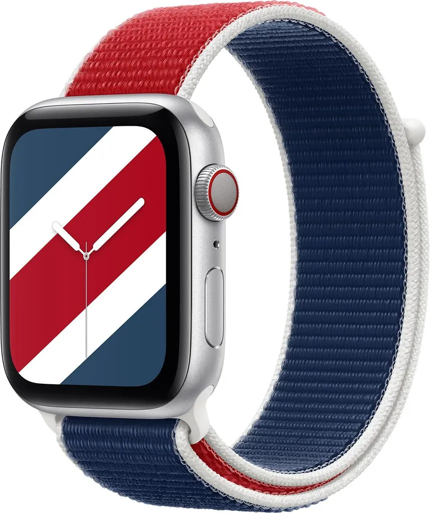 Bracelet Sport Loop respirant Apple Watch 49mm Ultra - Motif Britannique