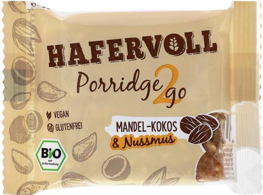 Hafervoll Porridge2go Mandel-Kokos & Nussmus 55g