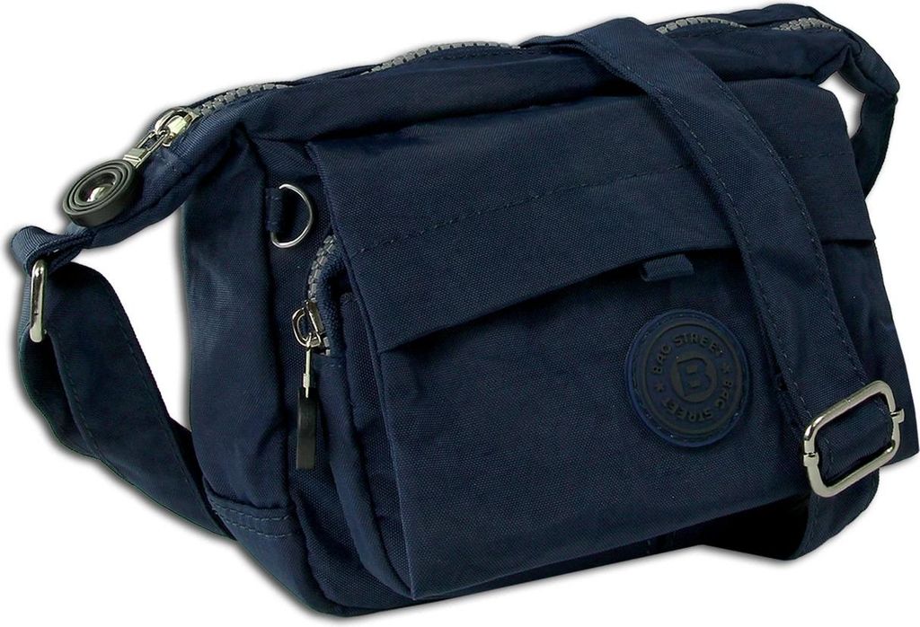 Handtasche Abendtasche Nylon navy Damen crossover Tasche Bag Street OTJ232B