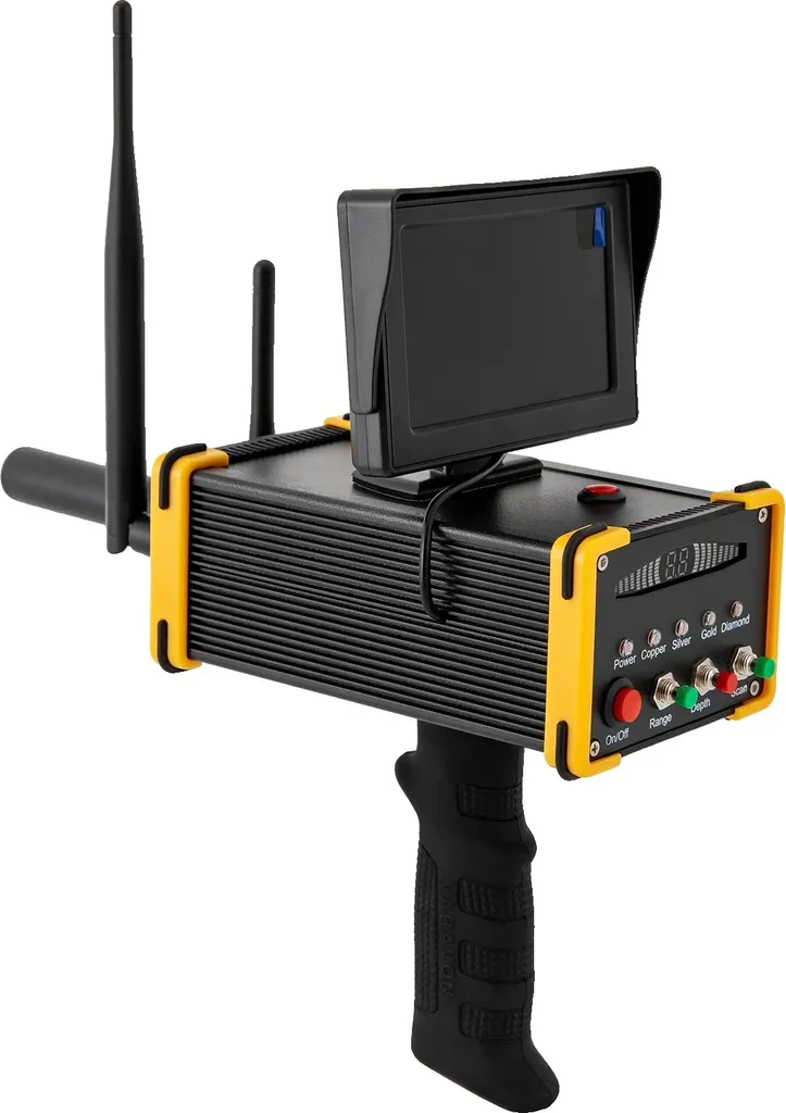 Détecteur de métaux grand rayon 990m avec écran LCD haute netteté
