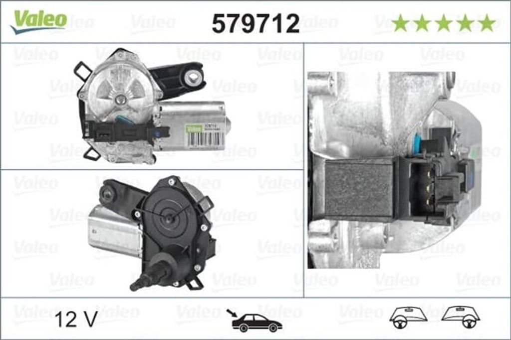 Valeo Wischermotor hinten für Citroen C1 Peugeot 107 Toyota Aygo