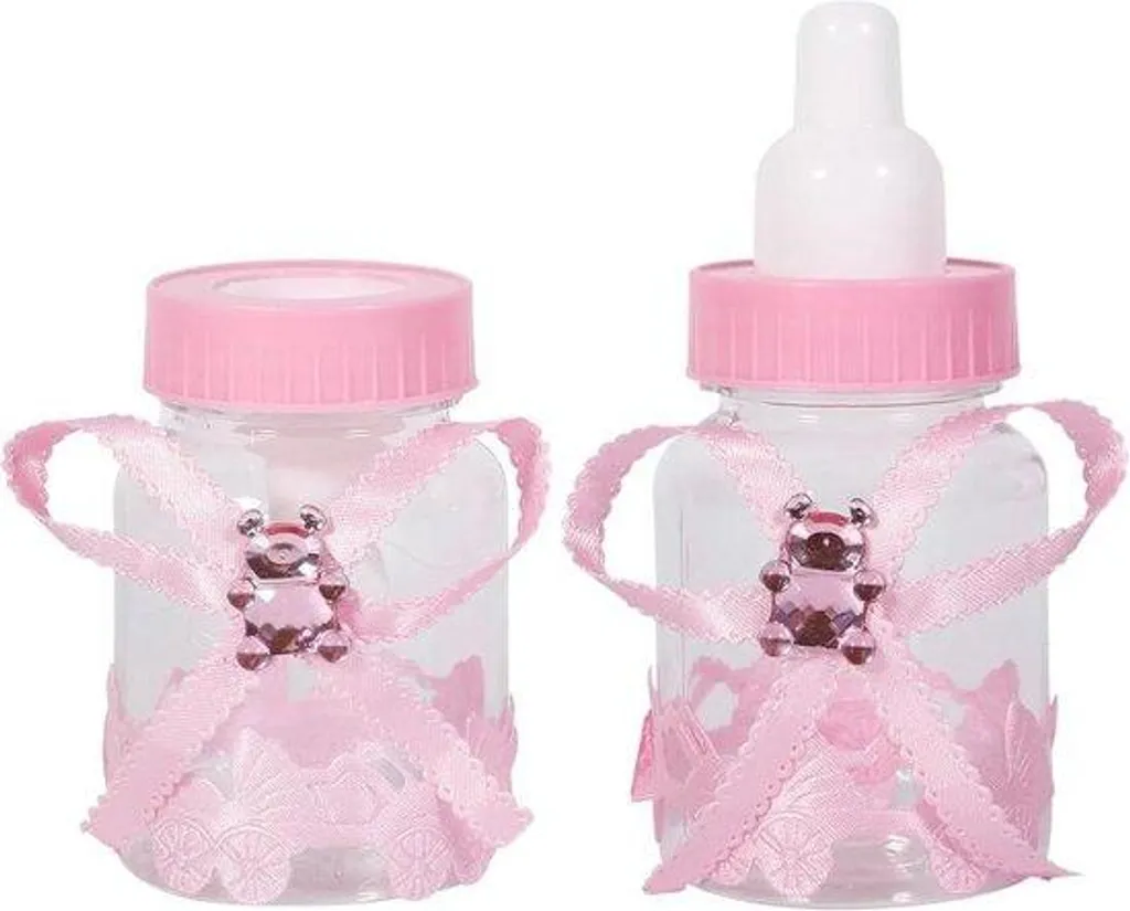 Petits bacs plastique rose empilables et robustes pour trier les jouets