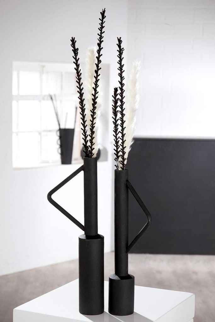 Jarrón Gilde, estrecho, modelo "Cleo", metal, color . Imagen del producto 