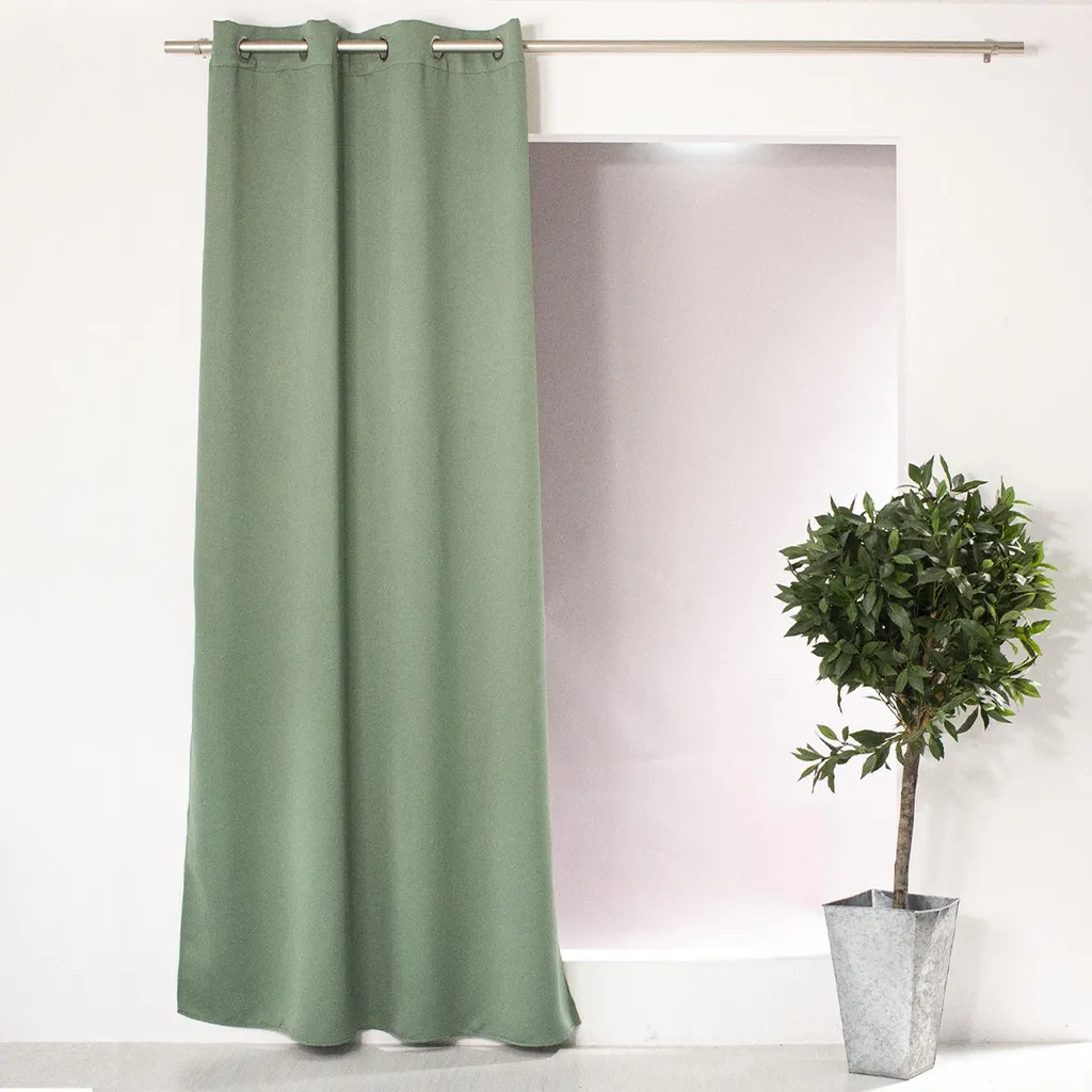 Rideau de fenêtre occultant à œillets pour chambre ou salon moderne