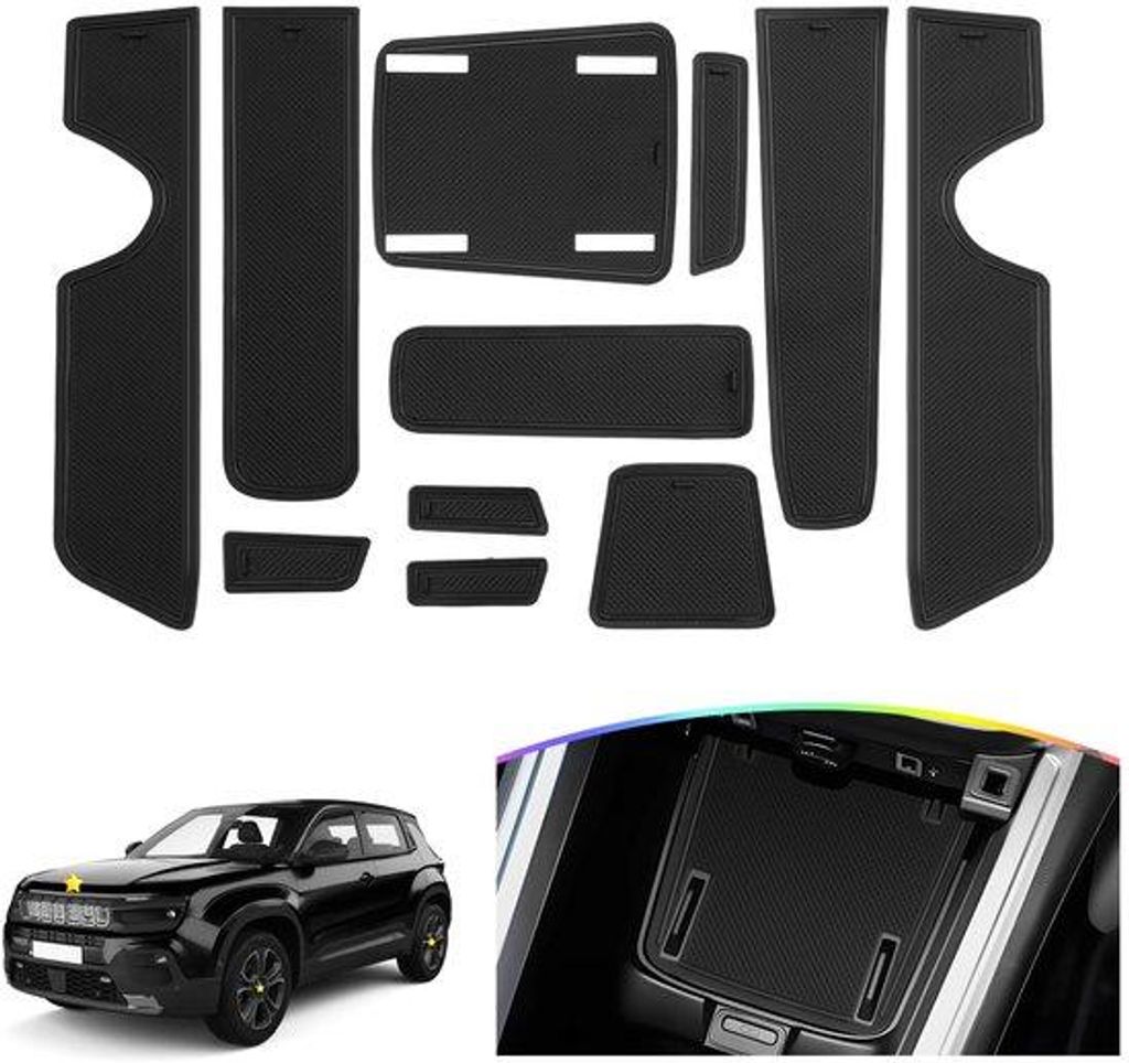 Deurmat für Jeep Avenger 2023-2025, rubber, schwarz