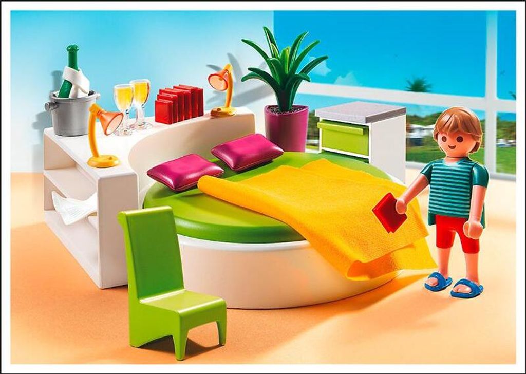 PLAYMOBIL city life 5583 chambre avec lit rond Image du produit 
