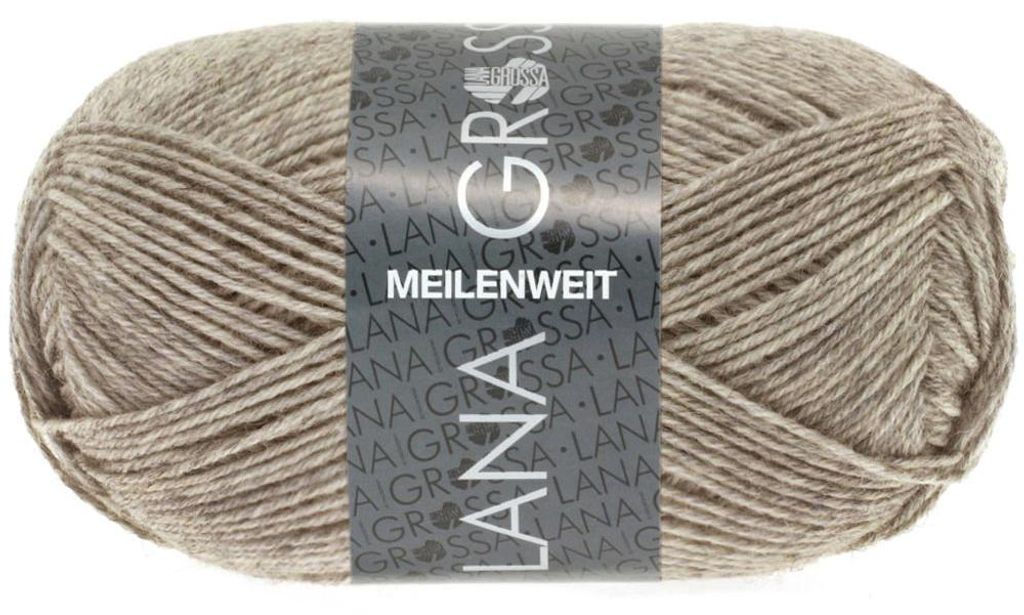Lana Grossa - Meilenweit 4-fach 50g 1359 taupe Produktbild 