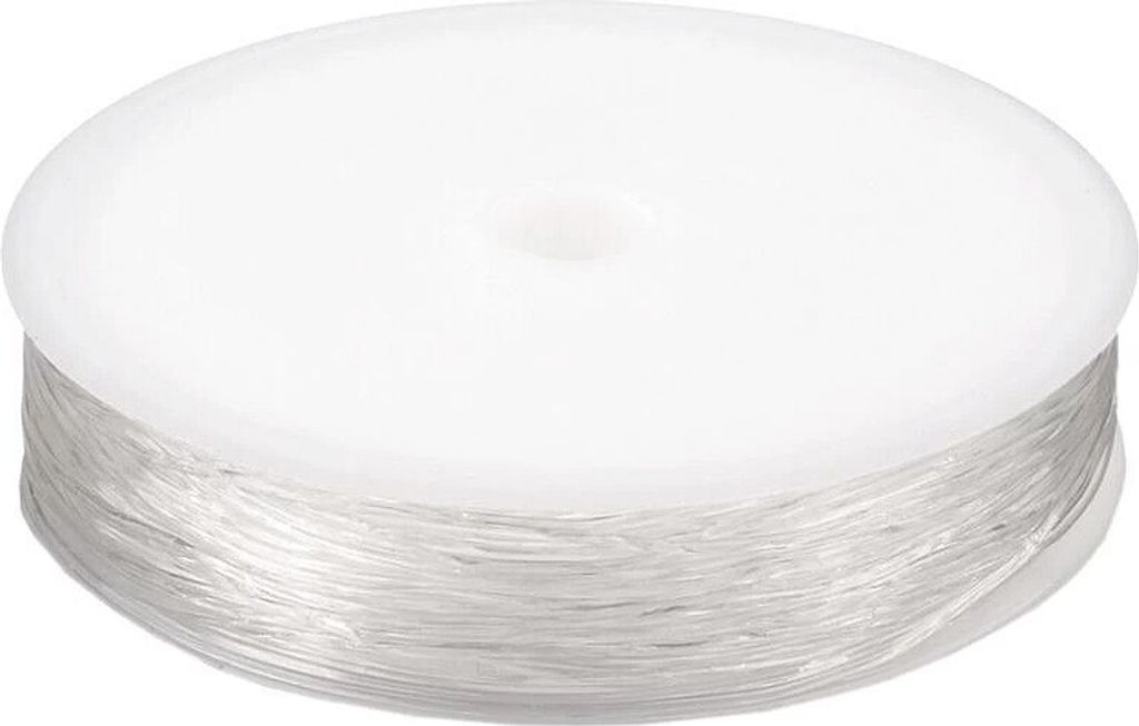 Fil nylon élastique rond Ø0,8 mm Blanc Taille unique Image du produit 