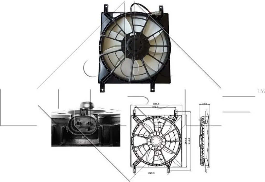 Éviter la surchauffe Fiat Sedici avec le ventilateur NRF 47257 fiable