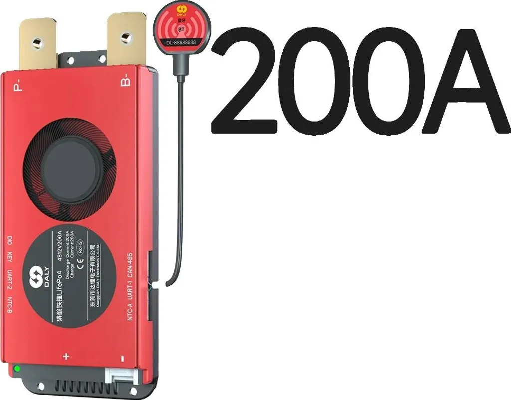 BMS 200A LiFePO4 8S 24V Intelligent KMS-a Haute Capacité de Courant
