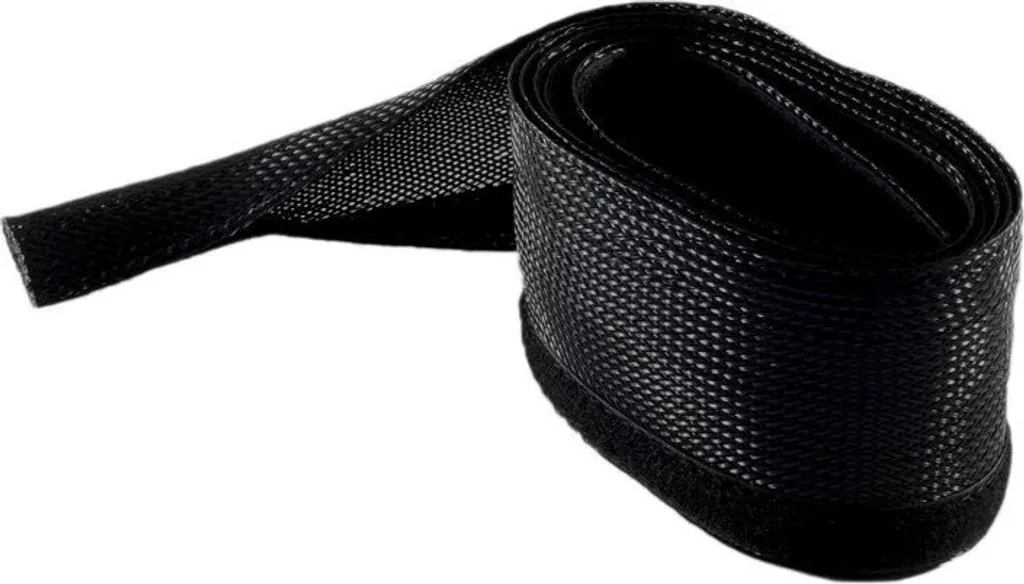Rangement câbles bureau 32mm gaine velcro SHIVERPEAKS noir 2m pro