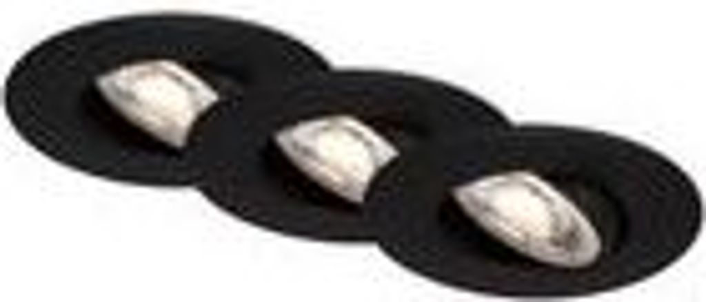 BRILONER KULANA JET LED Einbaustrahler Bad, 3er Set, IP65 Wasserfest, Stufenlos Dimmbar, Schwenkbar, schwarz, 9 x 4,2 cm