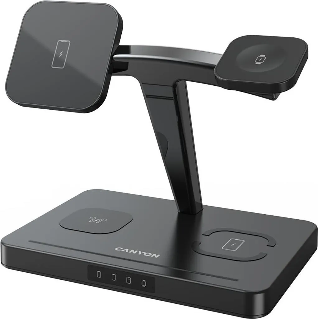 Support de charge sans fil pour bureau Canyon WS-404 - Organiseur 4-en-1