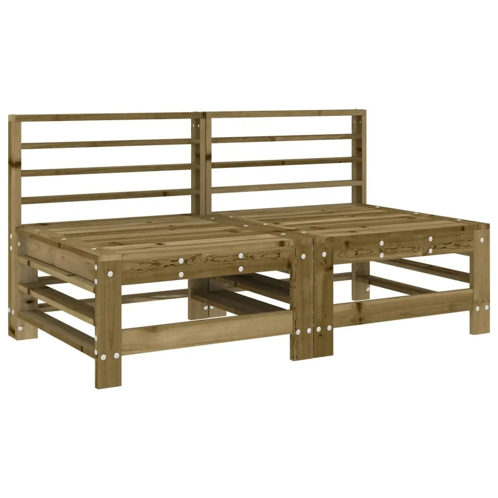 Set 2 Divani Centrali SYFAX™: Legno di Pino Resistente per Famiglia