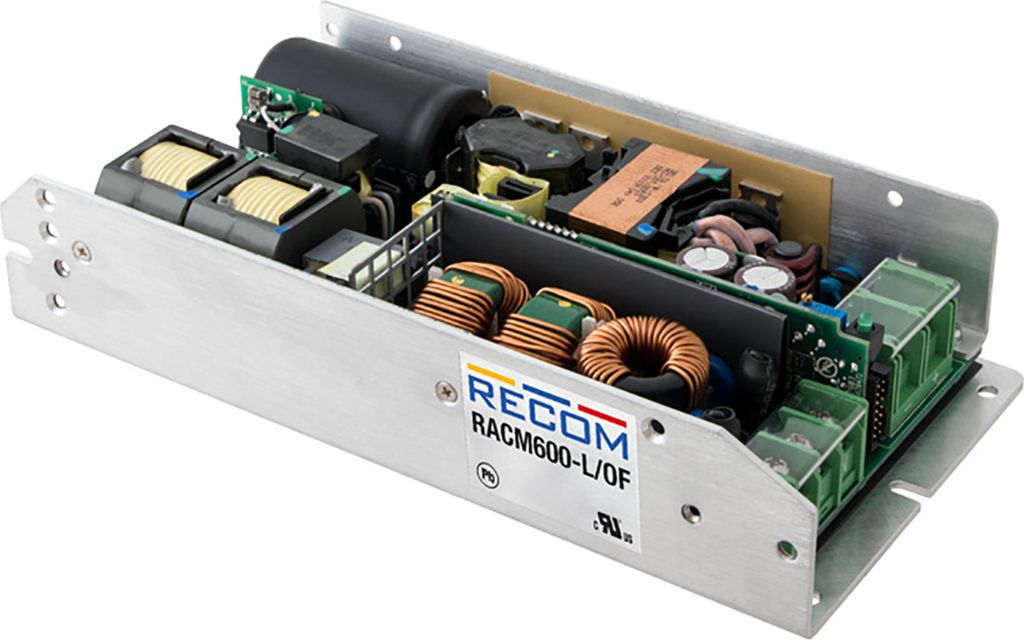 Recom AC-DC-Industrienetzteil Open Frame 600W 48V 12,5A PM-Bus 2*MOPP