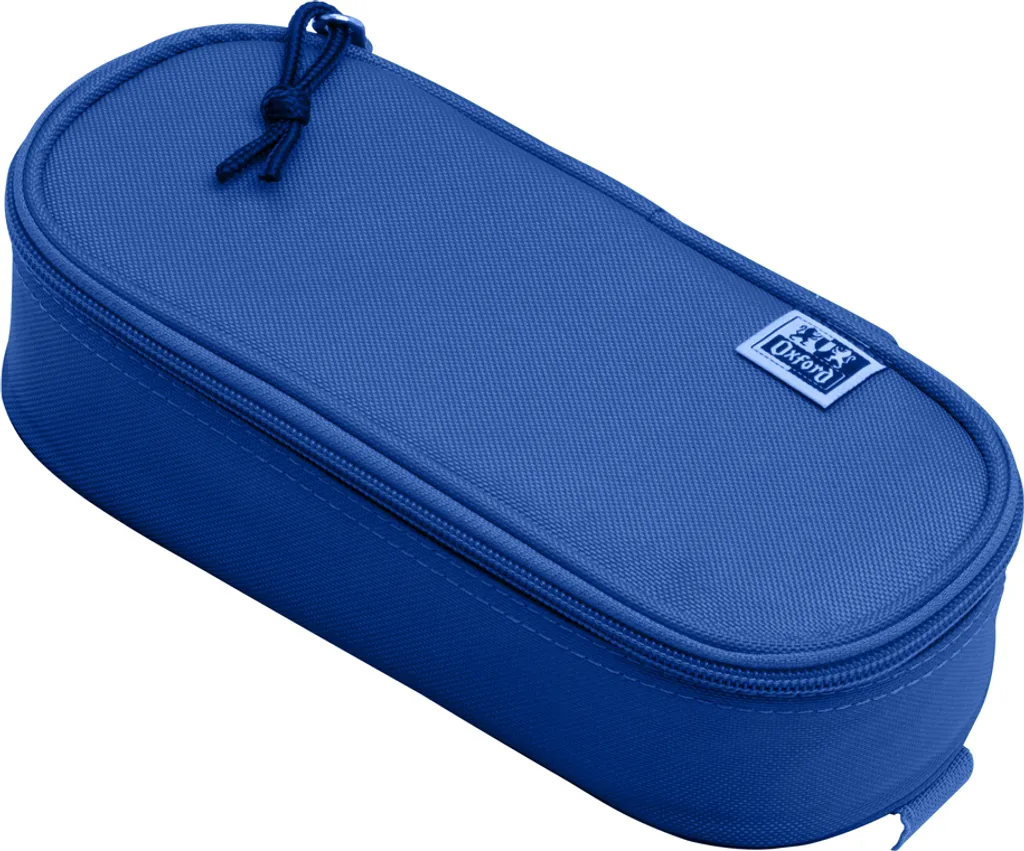 Petit sac à main Oxford ovale bleu pour sorties et ville - Format compact - 2