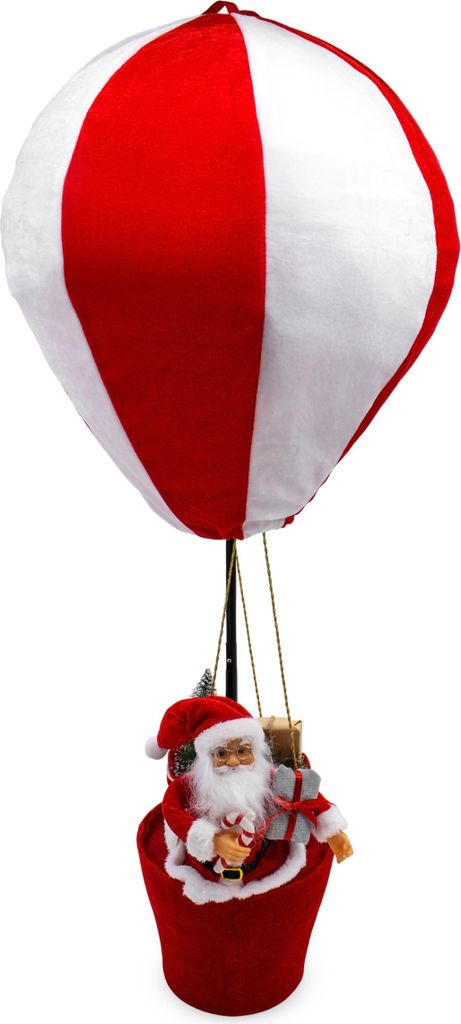 Velký plyšový horkovzdušný balón s Otcem Vánoc - 92 cm - Obrázek produktu 