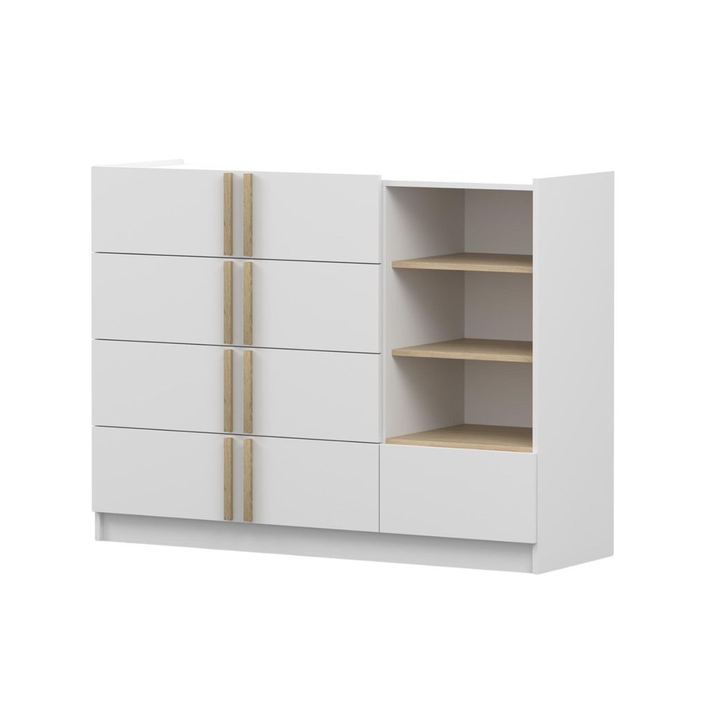 Kommode SEVILLA 5S, Schlafzimmer, Sideboard Anrichte 135 cm Produktbild 