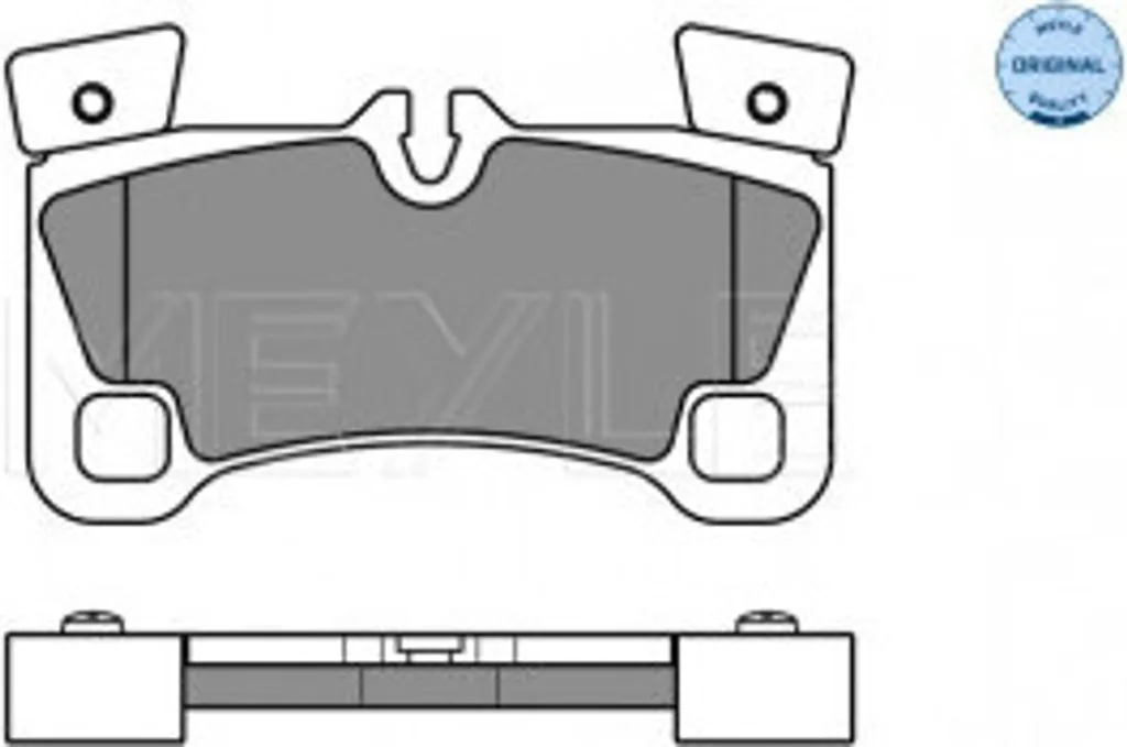 Plaquette de frein haute performance OE 7L0698451F pour Porsche