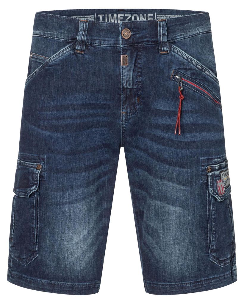 Timezone Denim Bermuda Jeans Shorts mit Cargo-Taschen Produktbild 