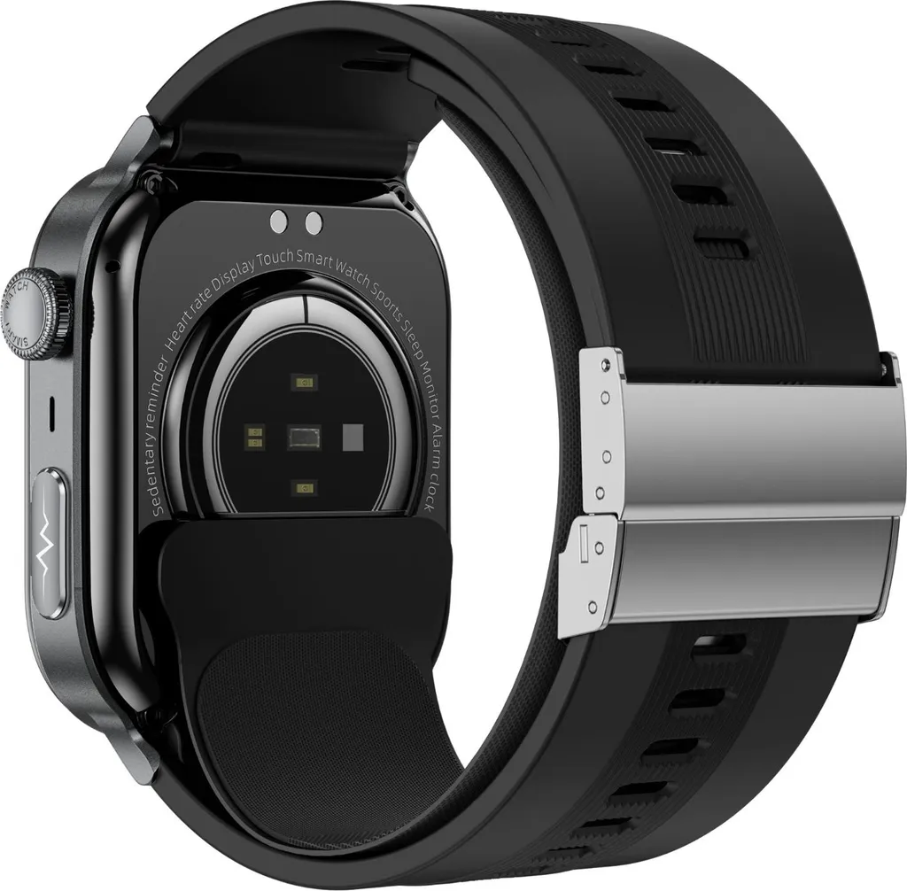 Montre Connectée Santé avec Mesure de Tension et ECG Écran AMOLED Noir - 6