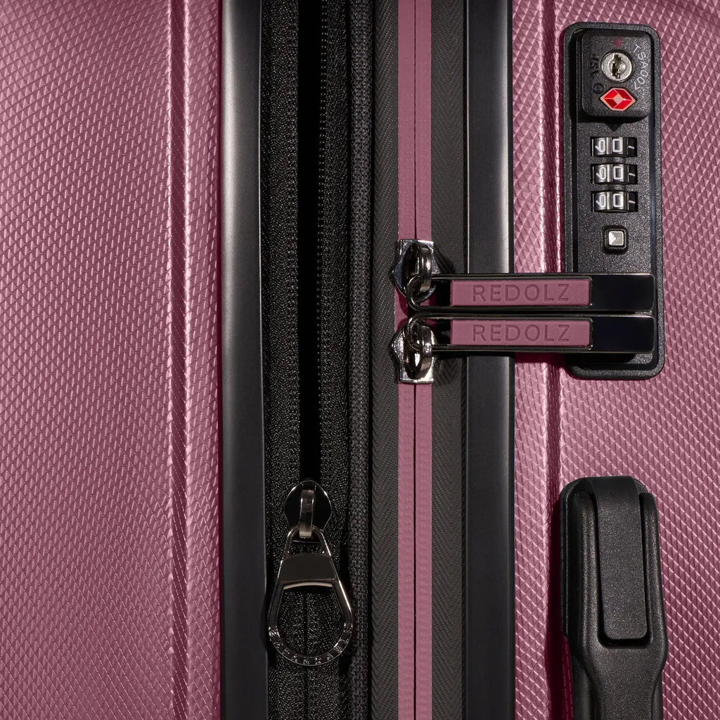 Valise Robuste REDOLZ Essentials 14 - Voyagez Sans Stress en Pourpre